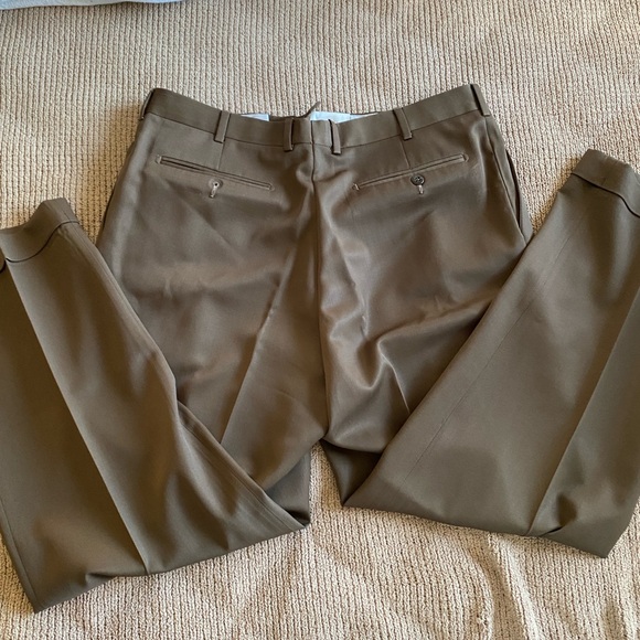 Zanella Men's Elegant Brown Dress Pants - Picture 4 of 5